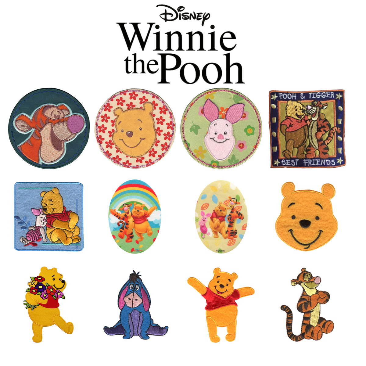 Official Disney Winnie The Pooh Iron On Appliques – SewProCrafts Ltd