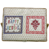 SewProCrafts Sewing Basket Happy Sewing 