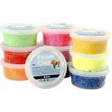 Creativ Foam Clay - 10 tubs - Assorted Colours