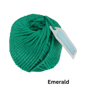 Macramé Cord: Cotton: 50m x 4mm: 1 Ball - All Colours