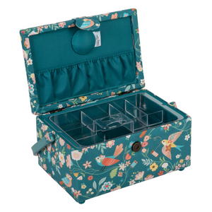 HobbyGift Sewing Box (M): Appliqué: Bird Aviary