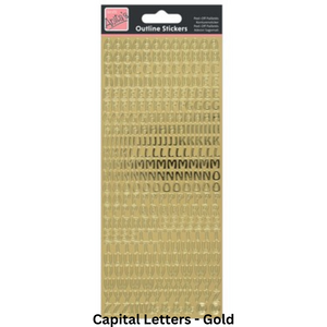 Anitas Outline Stickers - Letters & Numbers