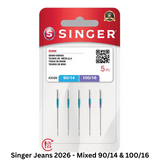 Singer Sewing Machine Needles - All Styles / Sizes