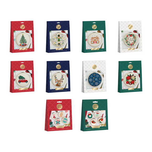 Sew & So On Embroidery Sewing Craft Kits - Christmas 
