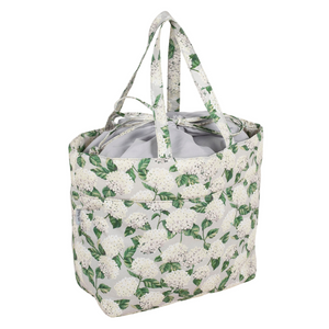 HobbyGift Craft Bag (L): Drawstring: Hydrangea