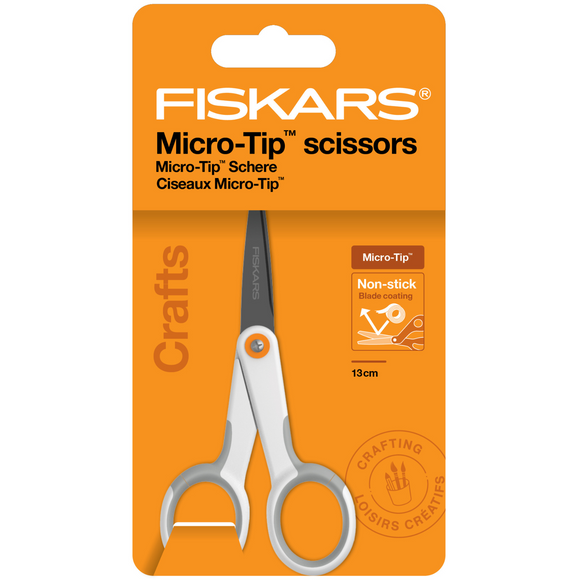 Fiskars Scissors: Non-Stick: Fiskars Microtip™: 13cm