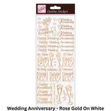 Anitas Outline Stickers - Wedding/Congratulations