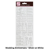 Anitas Outline Stickers - Wedding/Congratulations