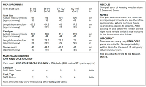 King Cole Pattern 6072