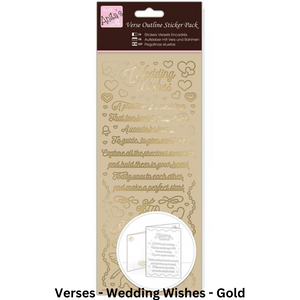 Anitas Outline Stickers - Wedding/Congratulations