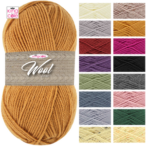 King Cole Wool Aran 100g - All Colours