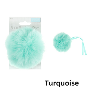 Trimits Pom Pom: Faux Fur: Large: 11cm -  All Colours