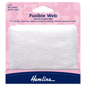 Hemline Iron-On Fusible Web - 58cm x 50cm