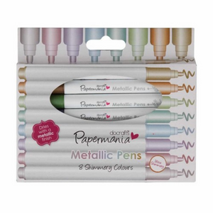 Papermania Metallic Pens (8pk) - Bullet Tip