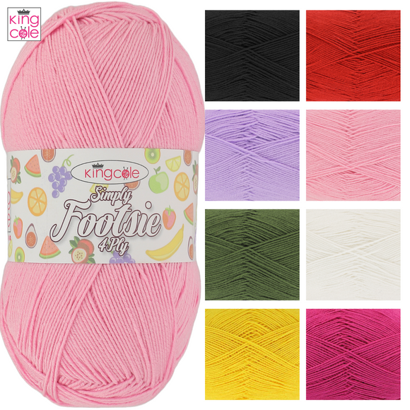 King Cole Simply Footsie 4Ply - All Colours