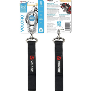 Velcro Easy Hang Strap Black - All Sizes