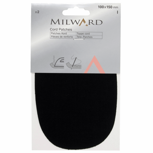 Milward Cord Patches Oval - Black