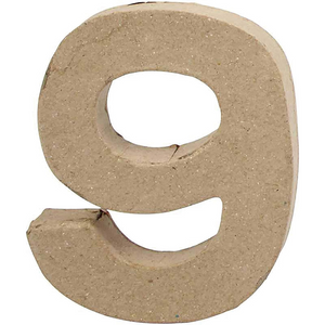 Creativ Papier Mache Letters 10 cm, thickness 1.7 cm 1 pc