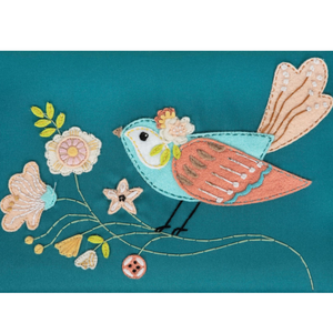 HobbyGift Sewing Box (M): Appliqué: Bird Aviary