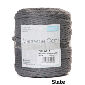 Trimits Macramé Cord: Cotton: 87m x 4mm