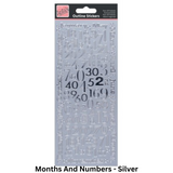 Anitas Outline Stickers - Letters & Numbers