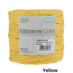 Trimits Macramé Cord: Cotton: 87m x 4mm