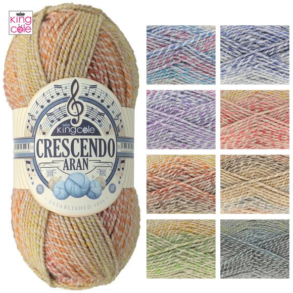 King Cole Crescendo Aran 100g - All Colours