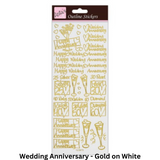 Anitas Outline Stickers - Wedding/Congratulations