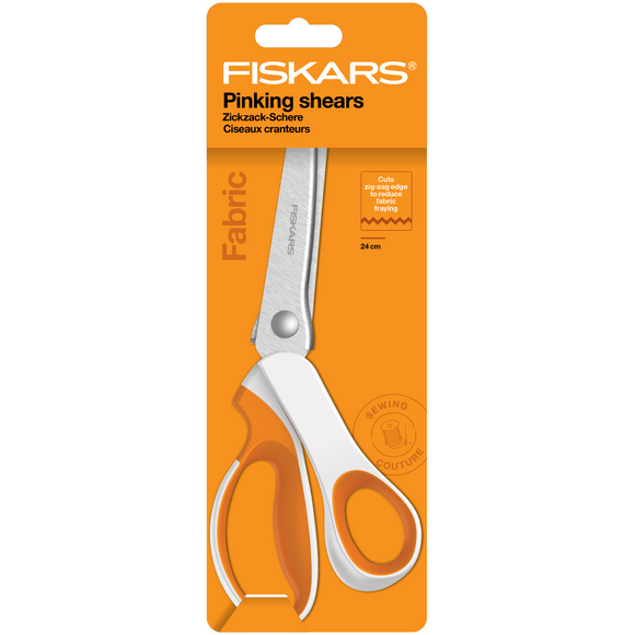 Fiskars Scissors: Pinking Shears: Softgrip™: 24cm