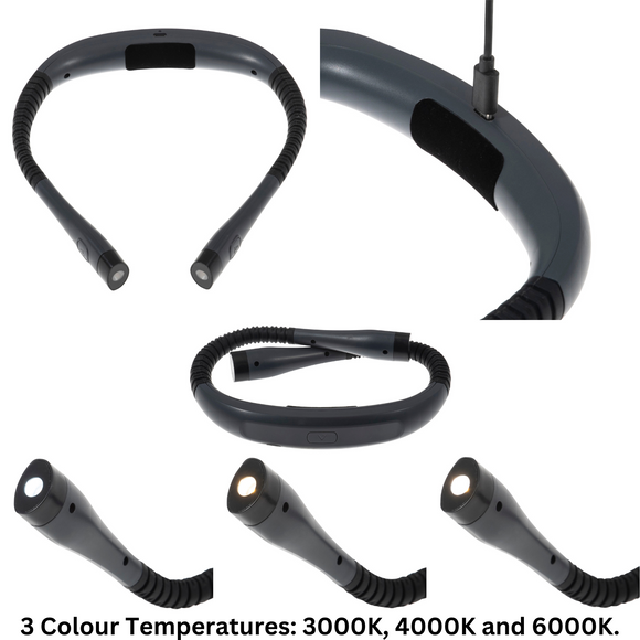 PURElite Neck Light: Rechargeable: Black