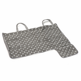 HobbyGift Knitting Pin with Pin Storage - Reversible - Grey Linen Polka Dot Design