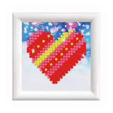 Diamond Dotz Kit with Frame Patchwork Heart 