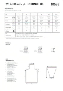 Sirdar Hayfield Bonus Double Knit Knitting Pattern -Roll Neck Sweater 10598 