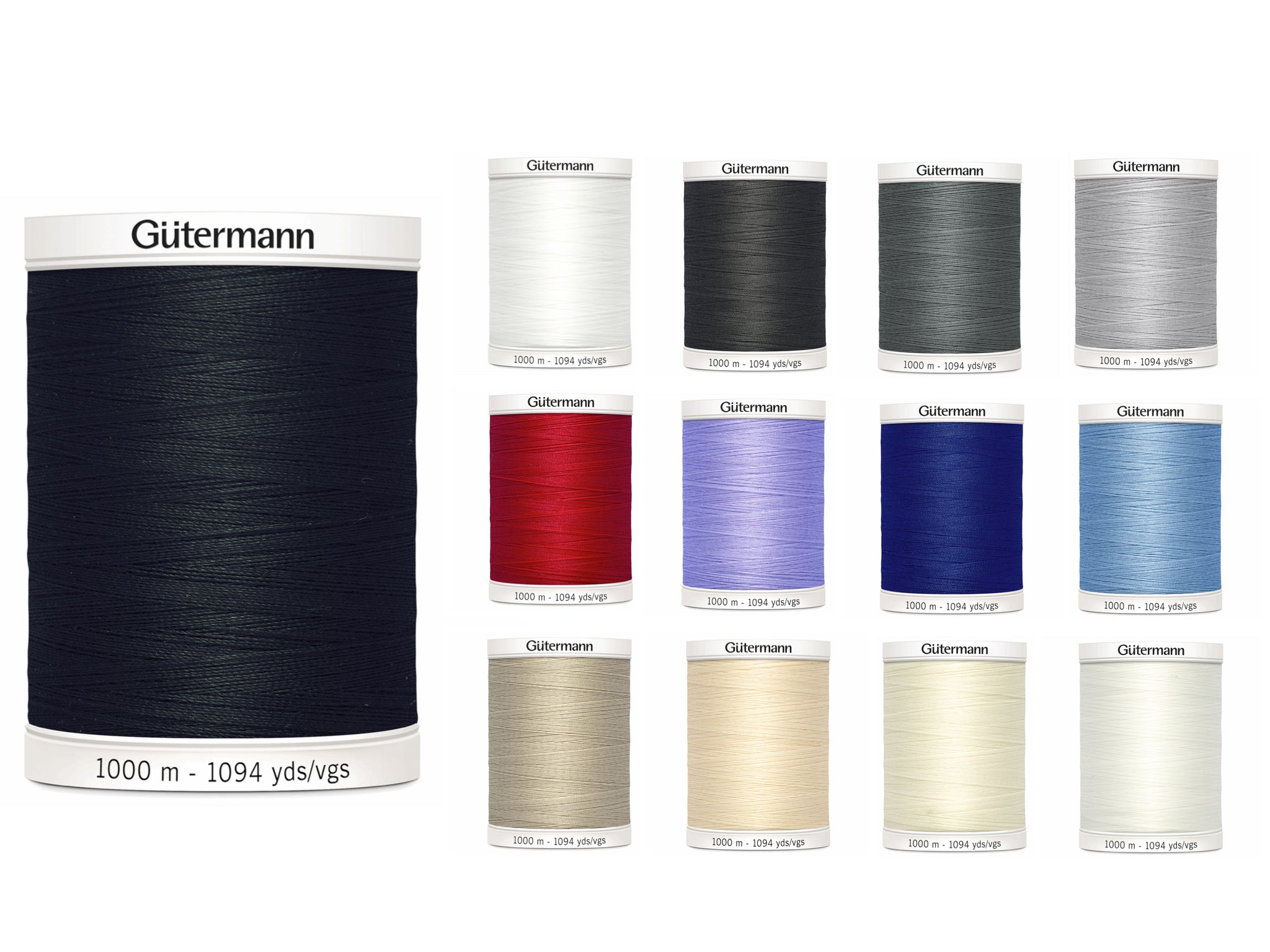 Gutermann Premium Serger Thread 1000M Multiple Colors -  Finland