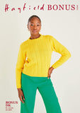 Sirdar Hayfield Bonus Double Knit Knitting Pattern, Round Neck Sweater 10591 