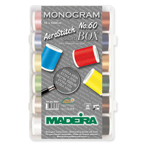 Madeira Smartbox: AeroStitch No.60: 18 x 1,000m: Spools